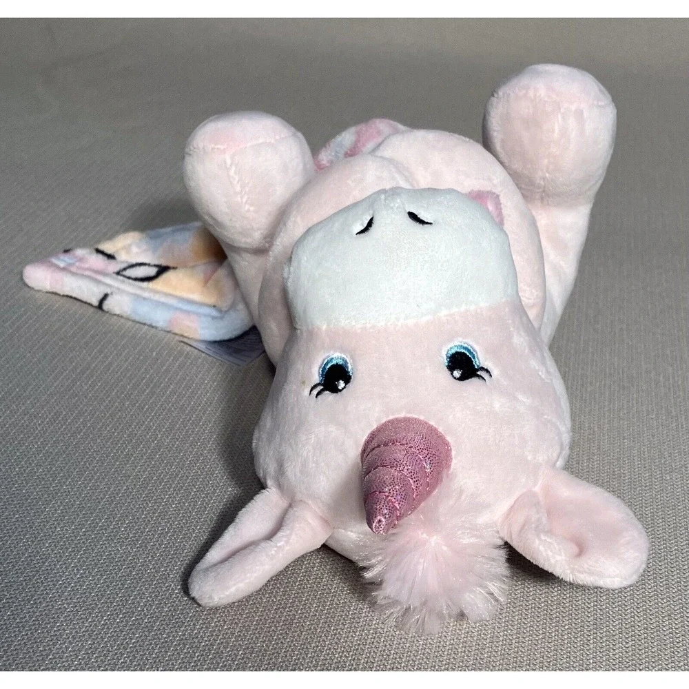 Little Beginnings Lovey Pink Unicorn Plush With Floral Security Blanket Baby